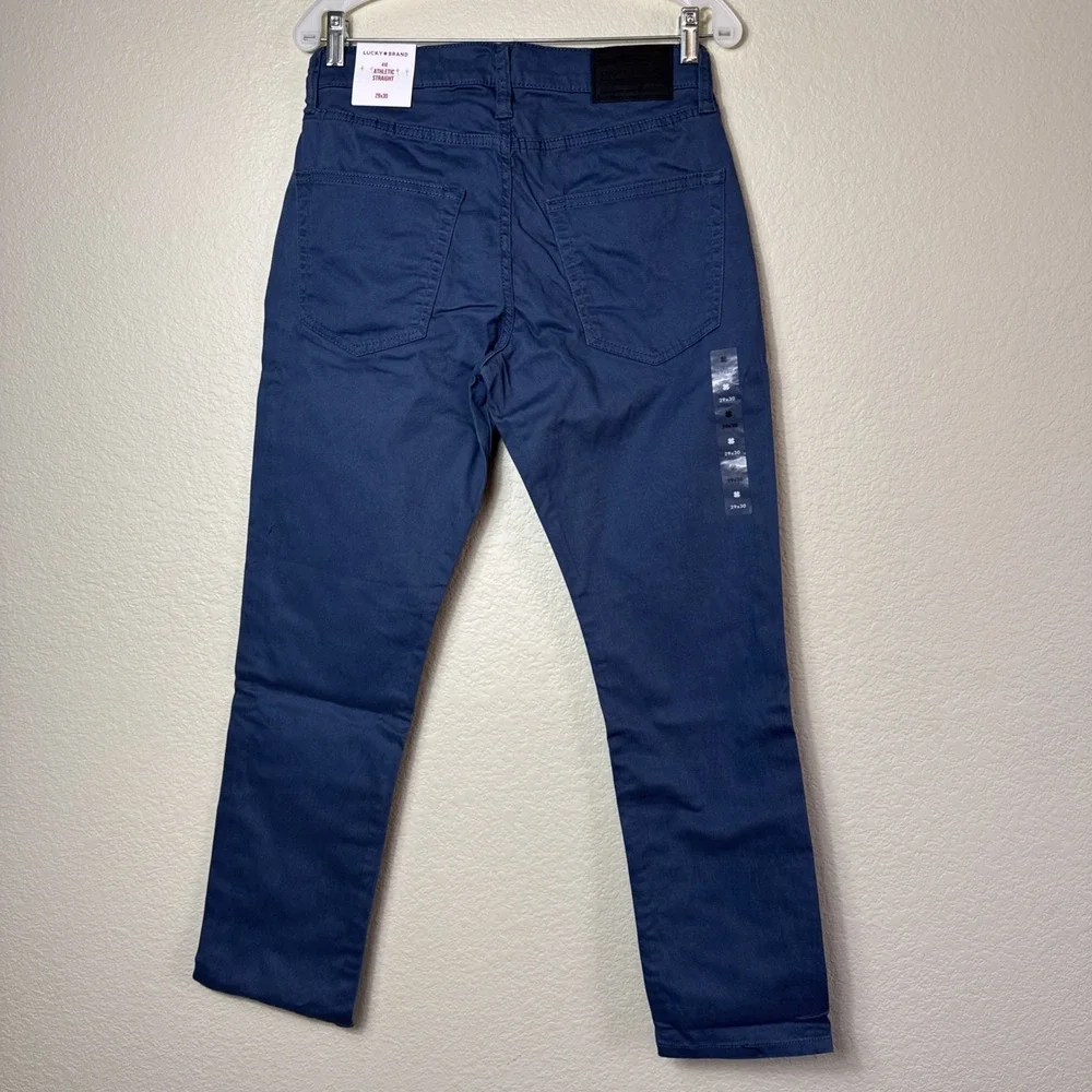 Lucky Brand 410 Athletic Straight Blue Colored Denim Pants‎ Mens NWT 29x30